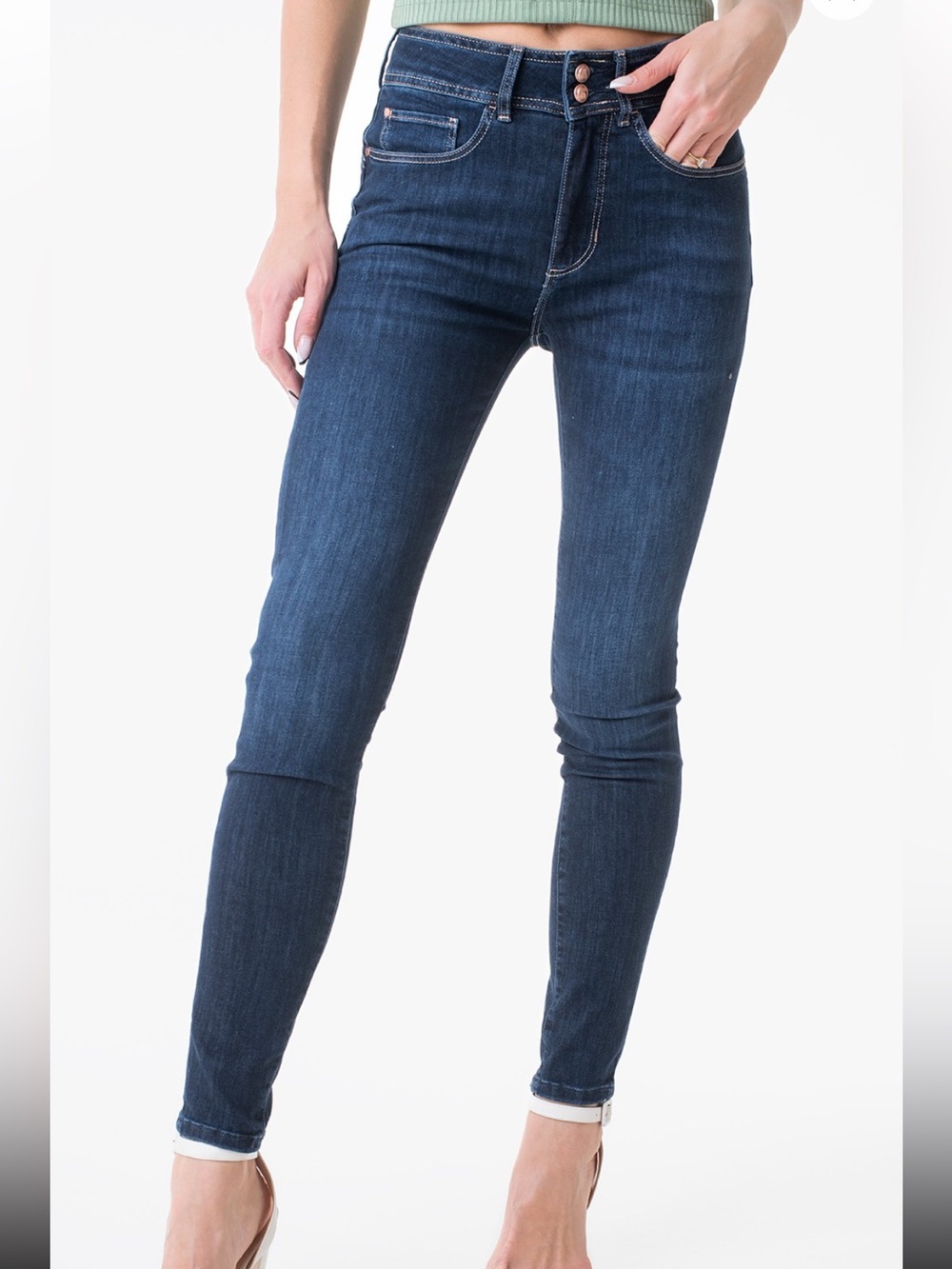 Guess Size 31 Shape Up Skinny High Dark Blue Denim Jeans